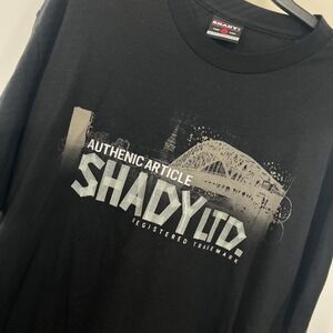 Vintage Shady LTD T Shirt Mens L Graphic Logo Y2K Hip Hop Baggy Black SS EUC